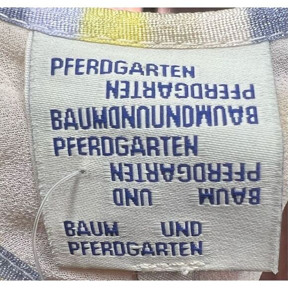 Baum Und Pferdgarten Adeva Midi Dress Pastel Yellow NWT Size 34/X-Small - Picture 7 of 10